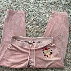 Juicy Couture Light Pink Velour Sweatpants